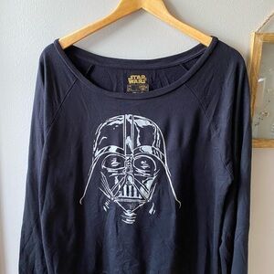 Star Wars Darth Vader Black Lightweight Pullover Sweatshirt